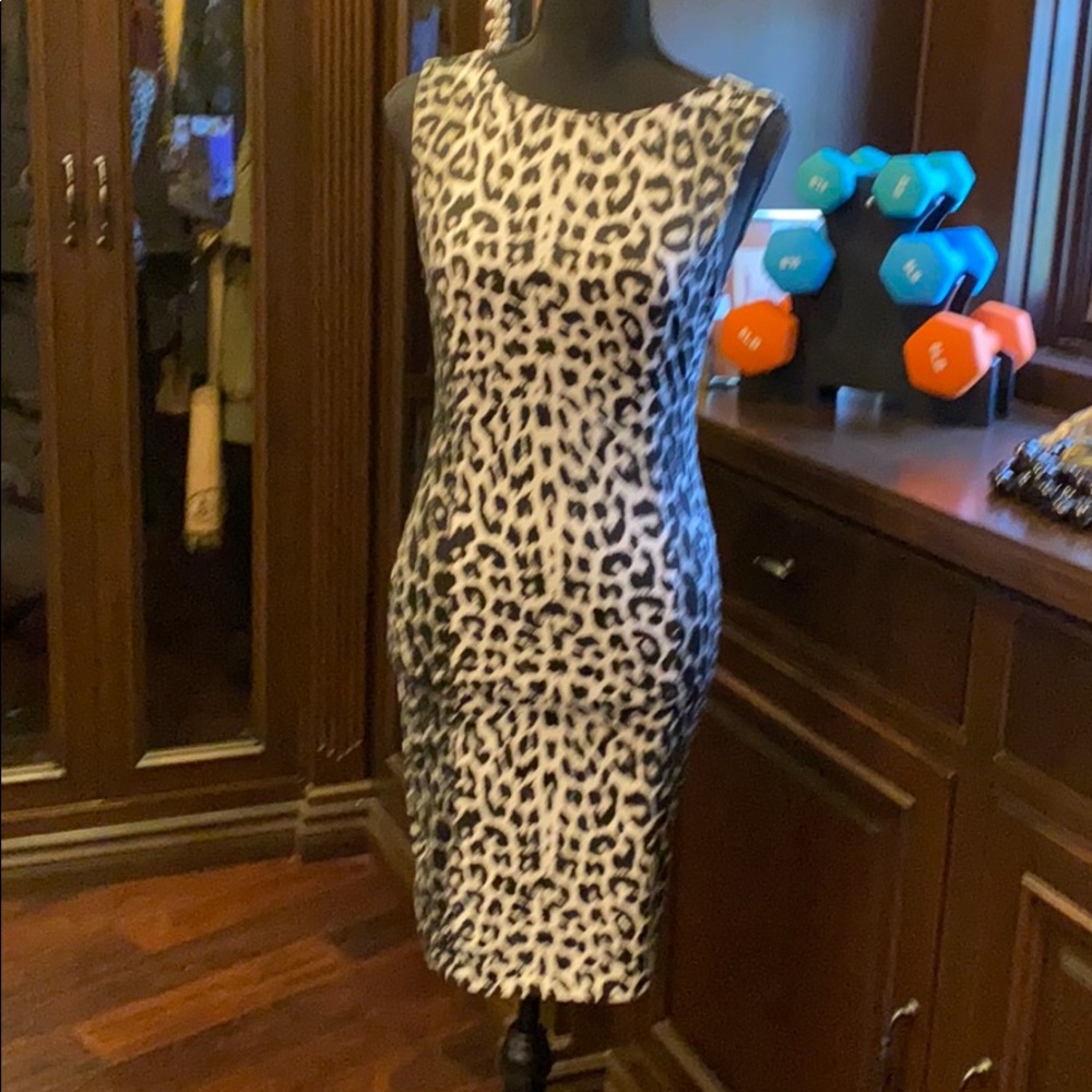 Jersey knee length dress